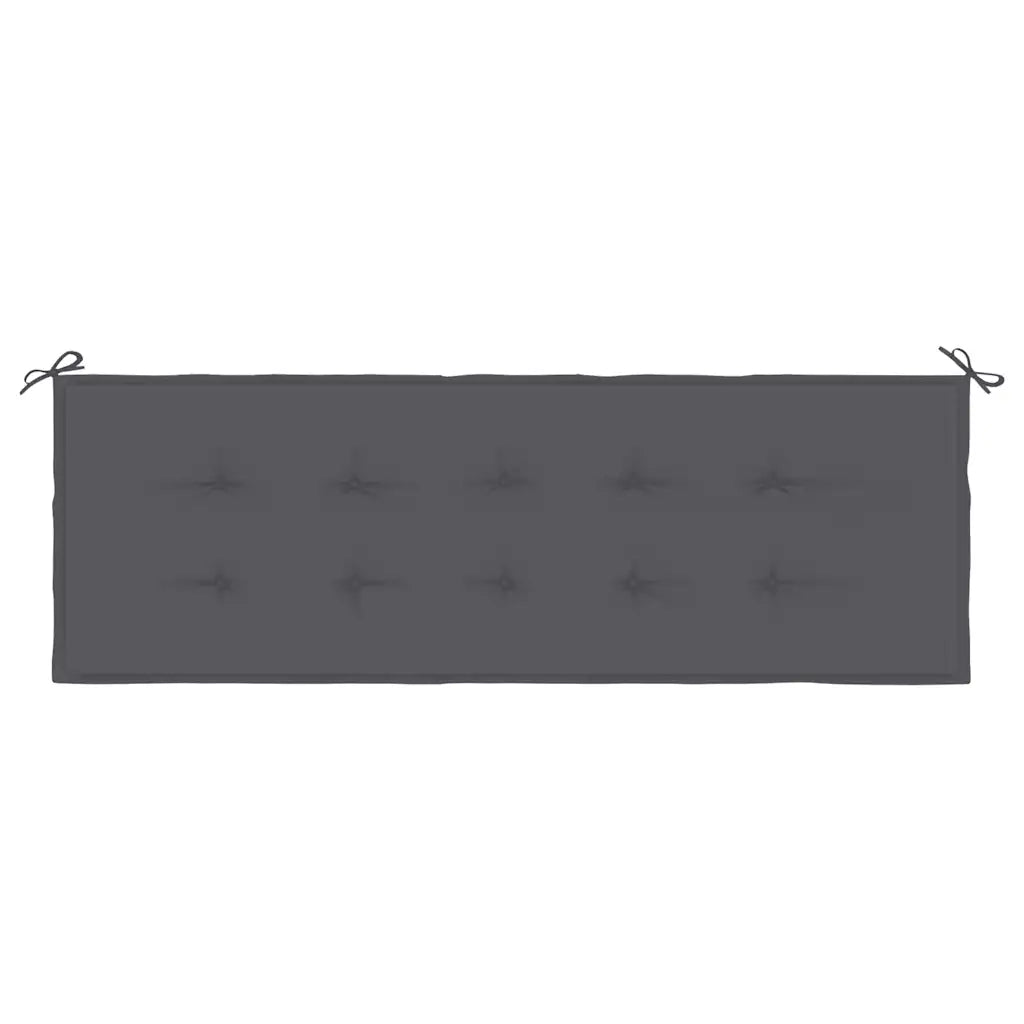 Cuscino per Panca da Giardino Antracite 150x50x3 cm cod mxl 68426