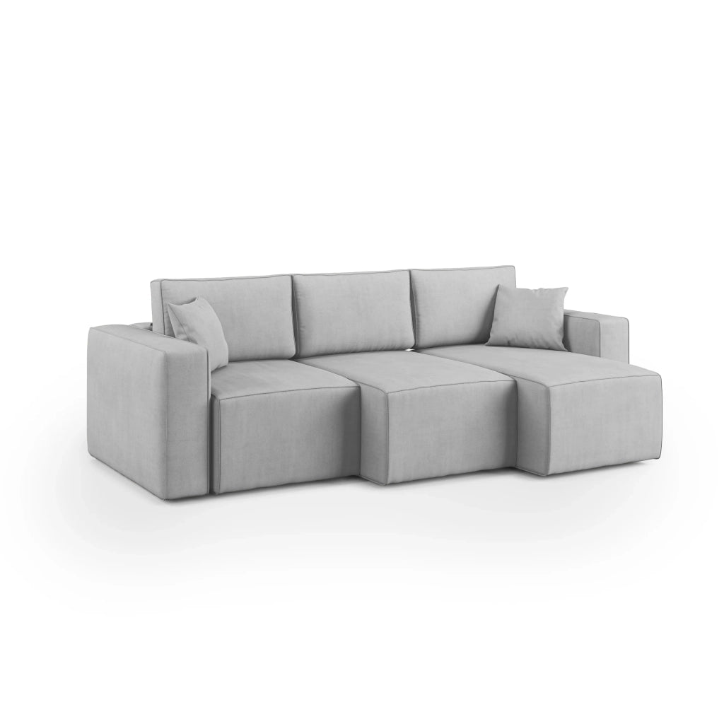 Morfeo Divano 3 sedute tessuto impermeabile 245 cm grigio chiaro