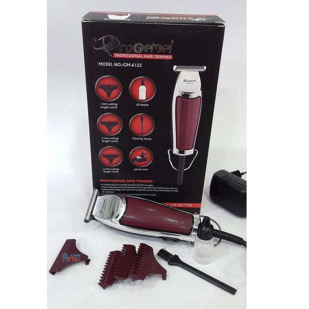 Trade Shop - Trimmer Professionale Tagliacapelli Elettrico Regolabile Con Filo Geemy Gm-6125 -