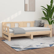 Dormeuse Estraibile in Legno Massello di Pino 2x(90x200) cm 820282
