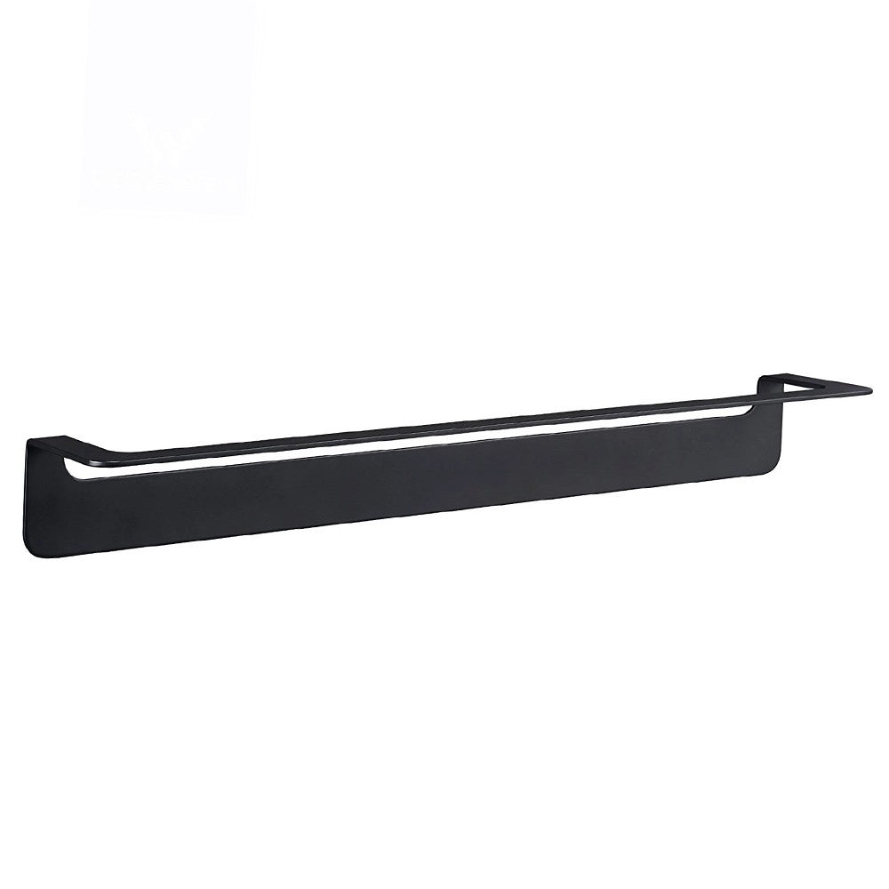 Porta salviette nero da 60 cm serie skyline - fissaggio biadesivo o incollo