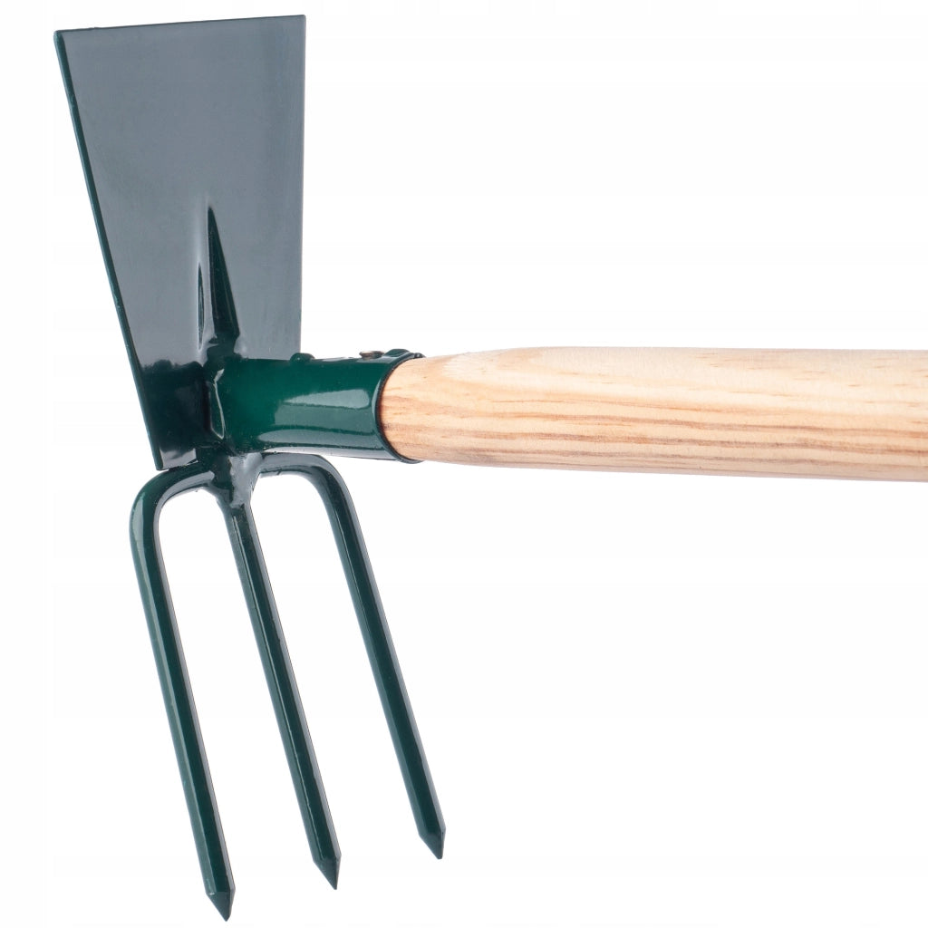 Zappa da giardino KADAX per scavare con forca da 7 cm e gancio da 83 cm