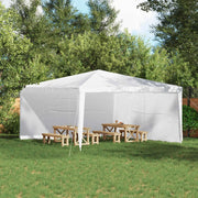 Parete per tenda da festa 2 pcs Bianco 400 x 195 cm