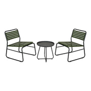 Set da bistrot con tavolino e 2 sedie verde e nero 03_0009407