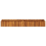 Fioriere | Cassetta per fiori | Letto Rialzato da Giardino 200x30x25 cm in Massello di Acacia
