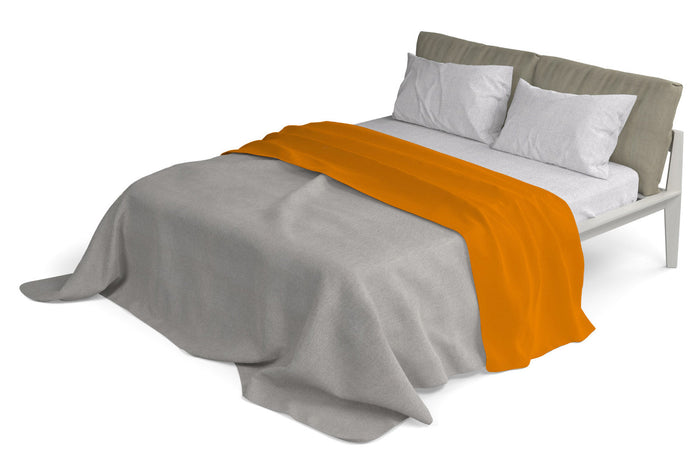 Set Lenzuola Singolo Sopra Sotto e Federe in Cotone Zucca