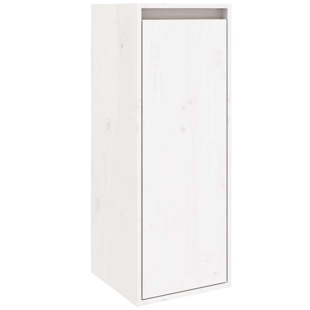 Set di 2 pratici pensili decorativi da parete 30 x 30 x 80 cm in legno massello di pino bianco. Codice articolo: 02_0048097.