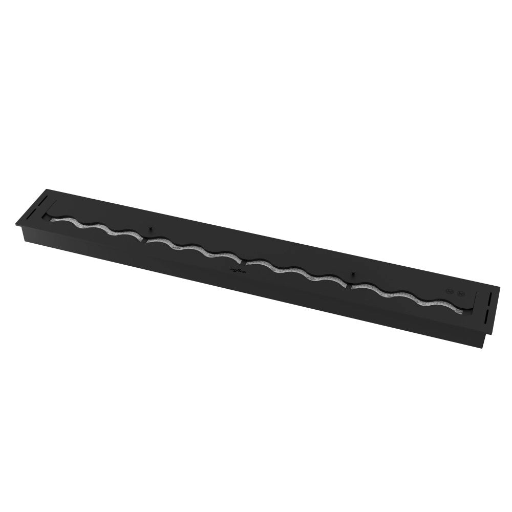 Bruciatore Inserto a Bioetanolo 150cm in Inox nero da incasso da 6 lt