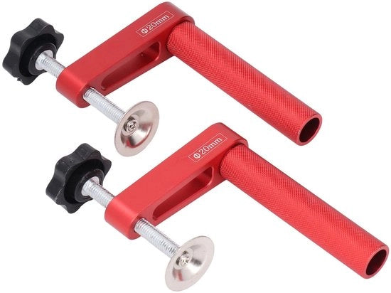 Hond Klem 20 Mm - Trattamento del Legno in Alluminio - Forza di Attrito - Pads in Silicone - Resistente allo Sfregamento - Facile da Bloccare - Klem per Legno con Morsa