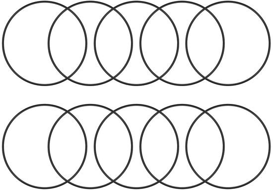 Set di O-ring 10 pezzi - Gomma nitrile - 72 mm diametro esterno - 65,8 mm diametro interno - 3,1 mm spessore - Flessibile e duraturo - Set di guarnizioni di adegamento