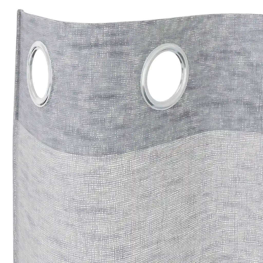 Tenda in Velo 2 pz Grigio scuro 245 x 140 cm Poliestere 4108005
