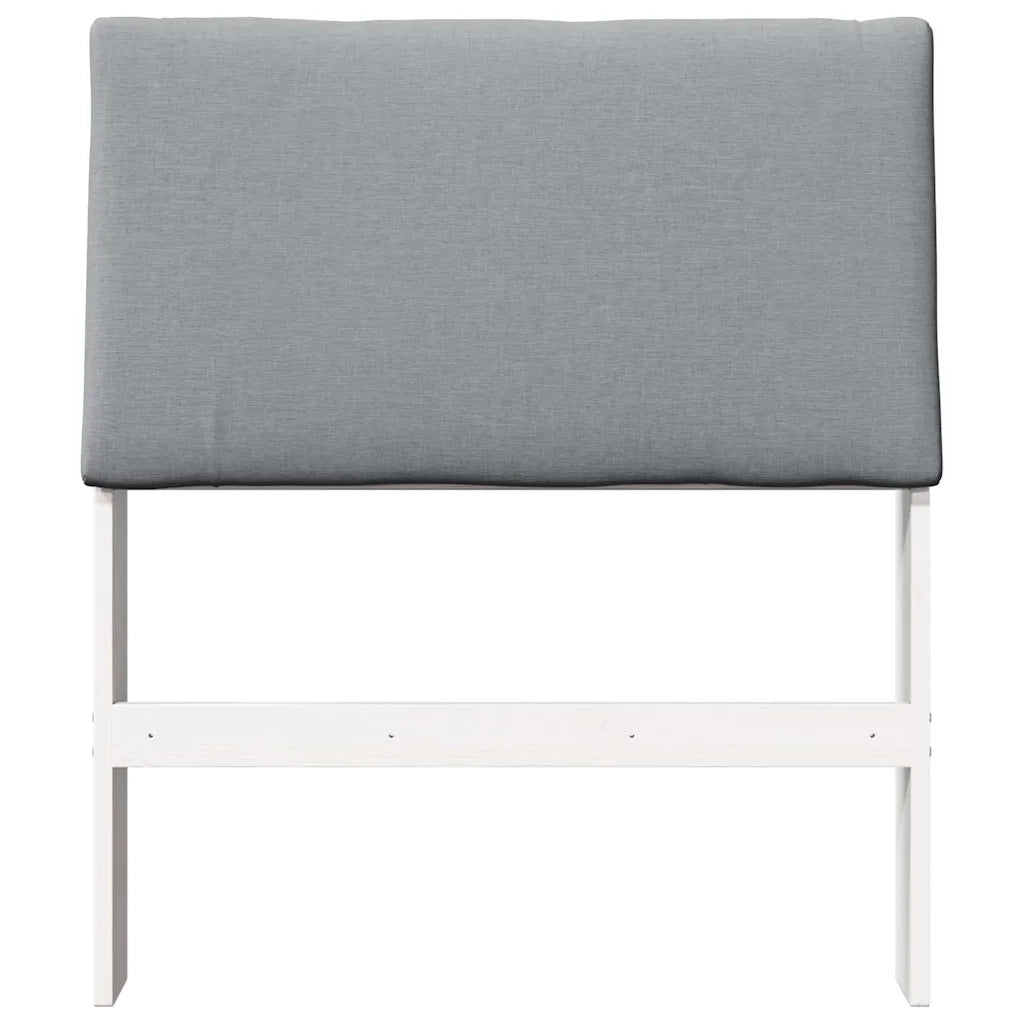 Testiera imbottita Grigio chiaro 75 cm Pino massello