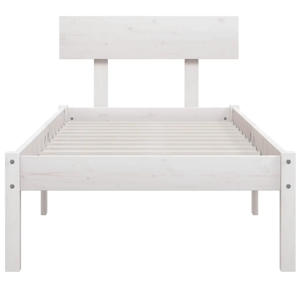 Giroletto Bianco in Legno Massello di Pino 90x200 cm 810133