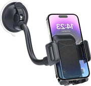 Montaggio per Smartphone Universale per Auto con Supporto per Smartphone per Vetro Anteriore - Adatto per Smartphone da 36-60in