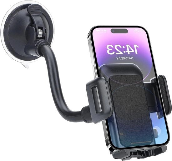 Montaggio per Smartphone Universale per Auto con Supporto per Smartphone per Vetro Anteriore - Adatto per Smartphone da 36-60in