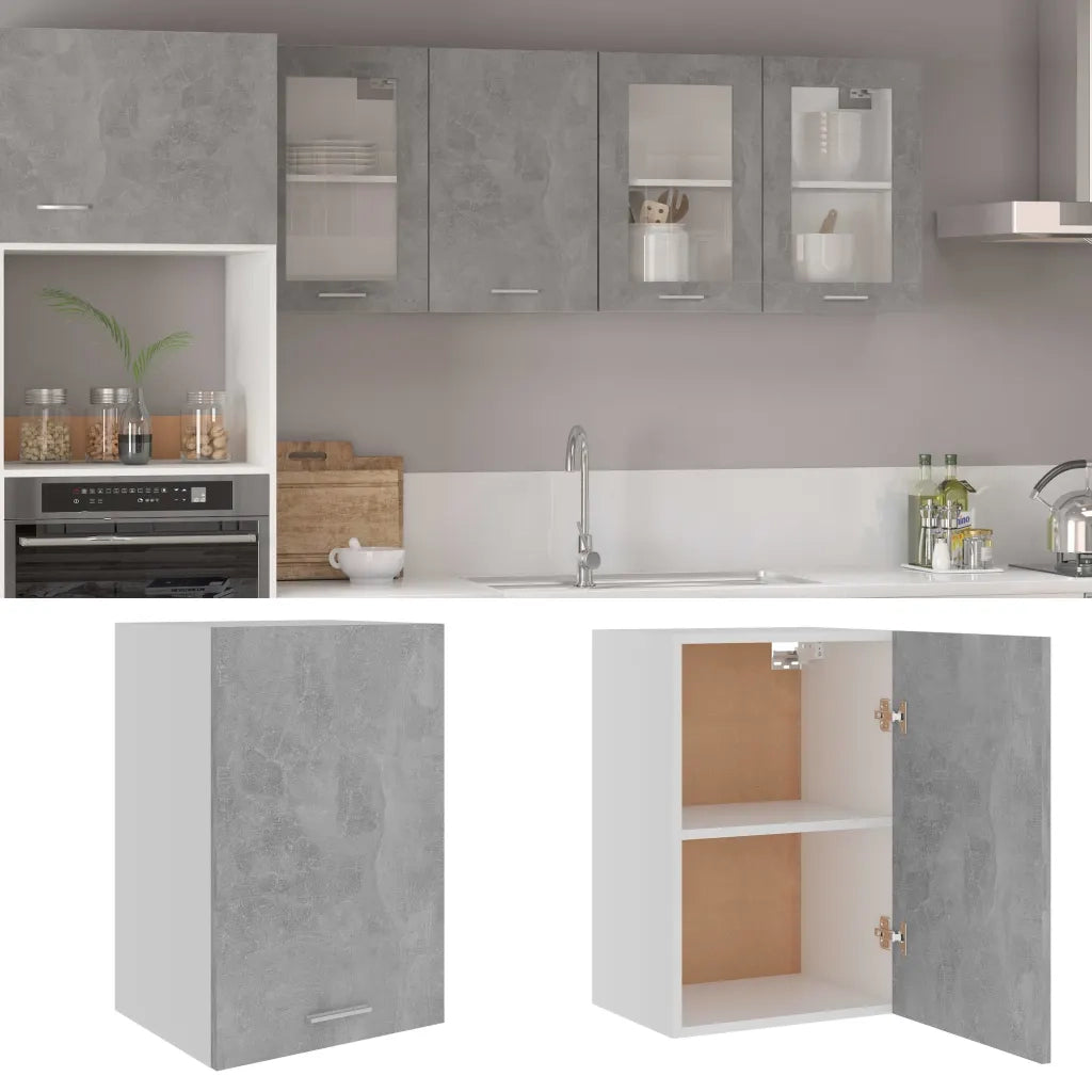 Mobile Pensile Grigio Cemento 39,5x31x60cm in Legno Multistratocod mxl 73206