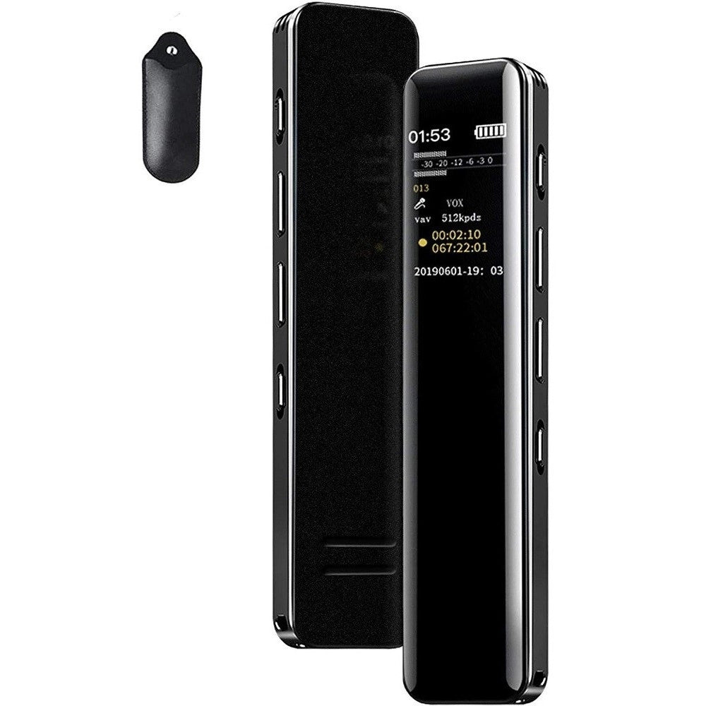 Trade Shop - Mini Registratore Vocale Audio Digitale 8gb Con Schermo Lcd Ricaricabile Q-lc501 -
