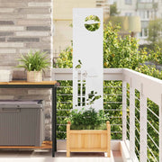 Schermo per privacy in giardino Traforo Bianco 32 x 140 cm