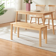Panca da Tavolo Pranzo Trerunulu in Legno di Pino 100 x 35 x 45 cm - Naturale [en.casa]