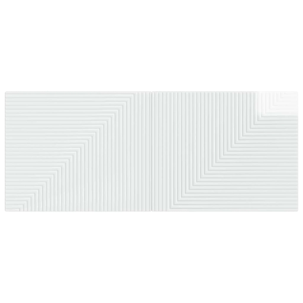 Testiera da Muro HAARLEM Bianco Lucido Legno ingegnerizzato 896969