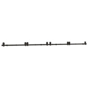 Kit di Binari per Porte Scorrevoli 366 cm Acciaio Nero CFW2387485