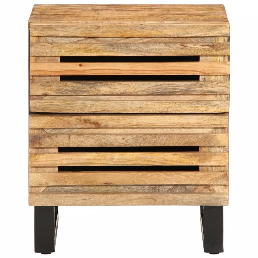 Comodino 40x34x46 cm in Legno Massello di Mango 377426