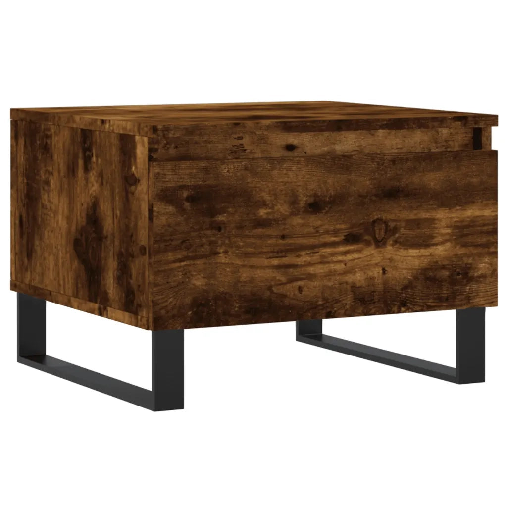 2 pz Tavolini salotto | Tavolino da caff¨¨ | Tavolino da Soggiorno Rovere Fumo 50x46x35 cm Legno Multistrato