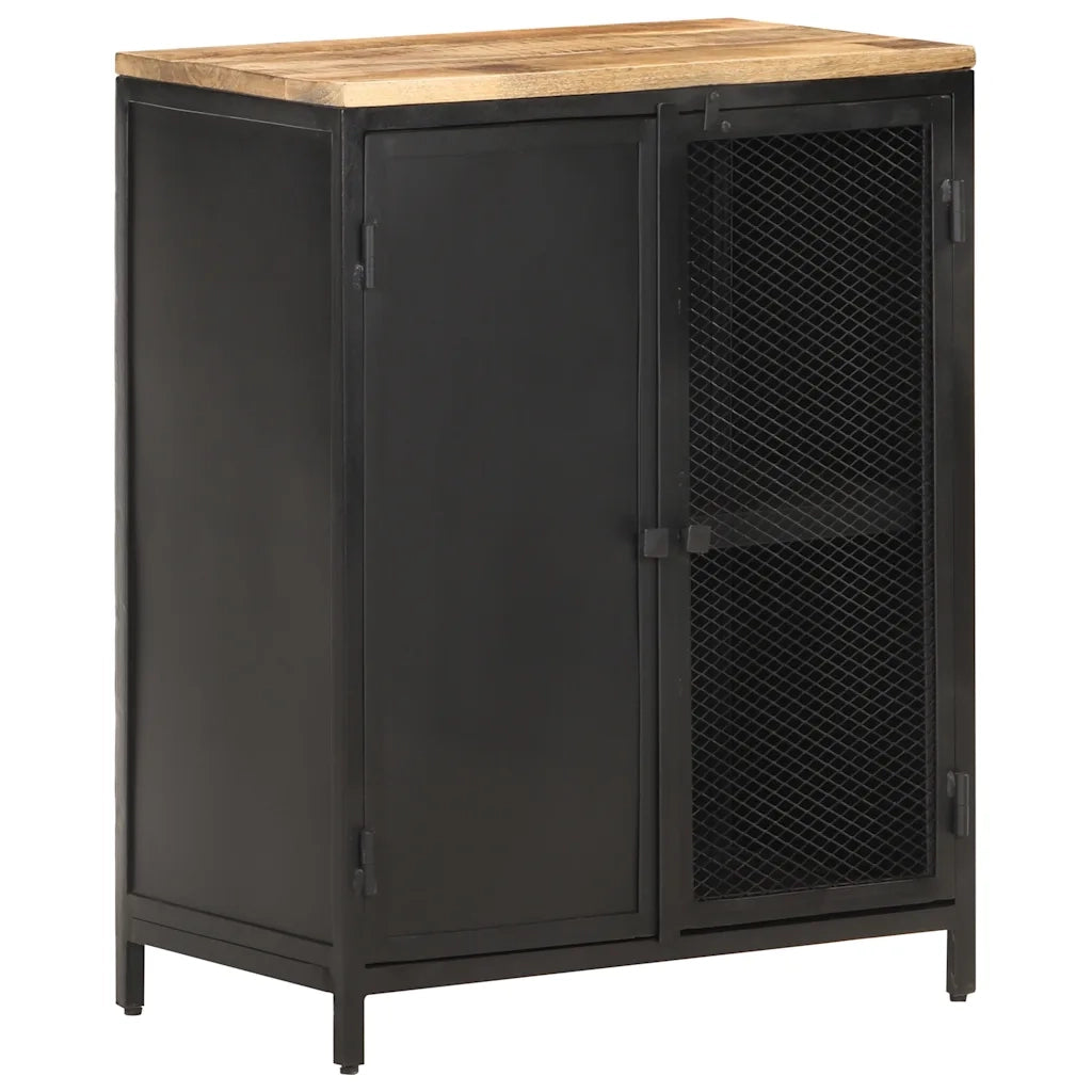 Credenza 60x35x78 cm in Legno Massello di Mango Grezzo 323139