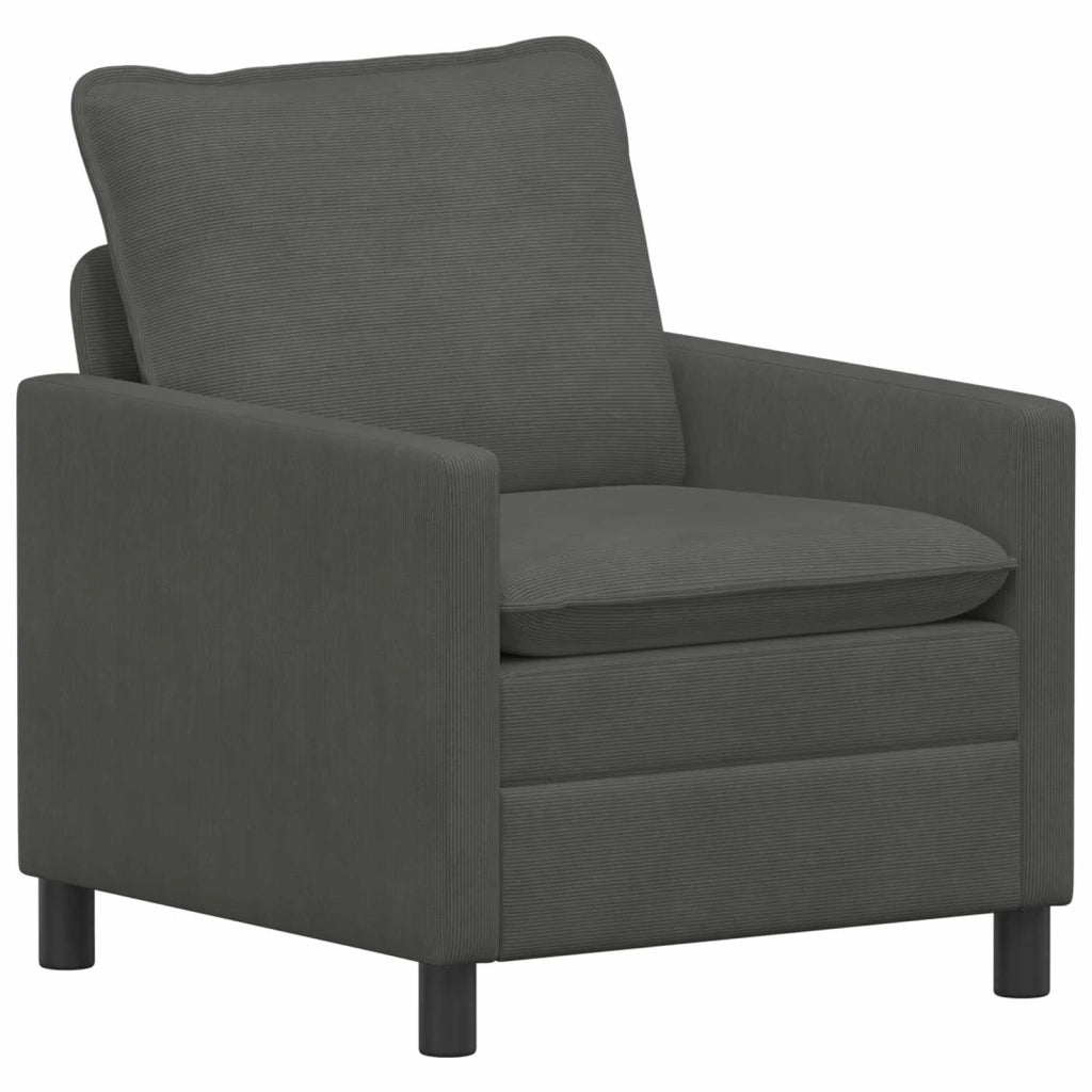 Set di divani 2 pcs Grigio Scuro Tessuto 3417084