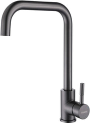 Kraan 360° girevole per cucina in acciaio inossidabile | Spina per cucina a alta pressione | Manicotto per cucina a 360° girevole | Colore gunmetal grigio