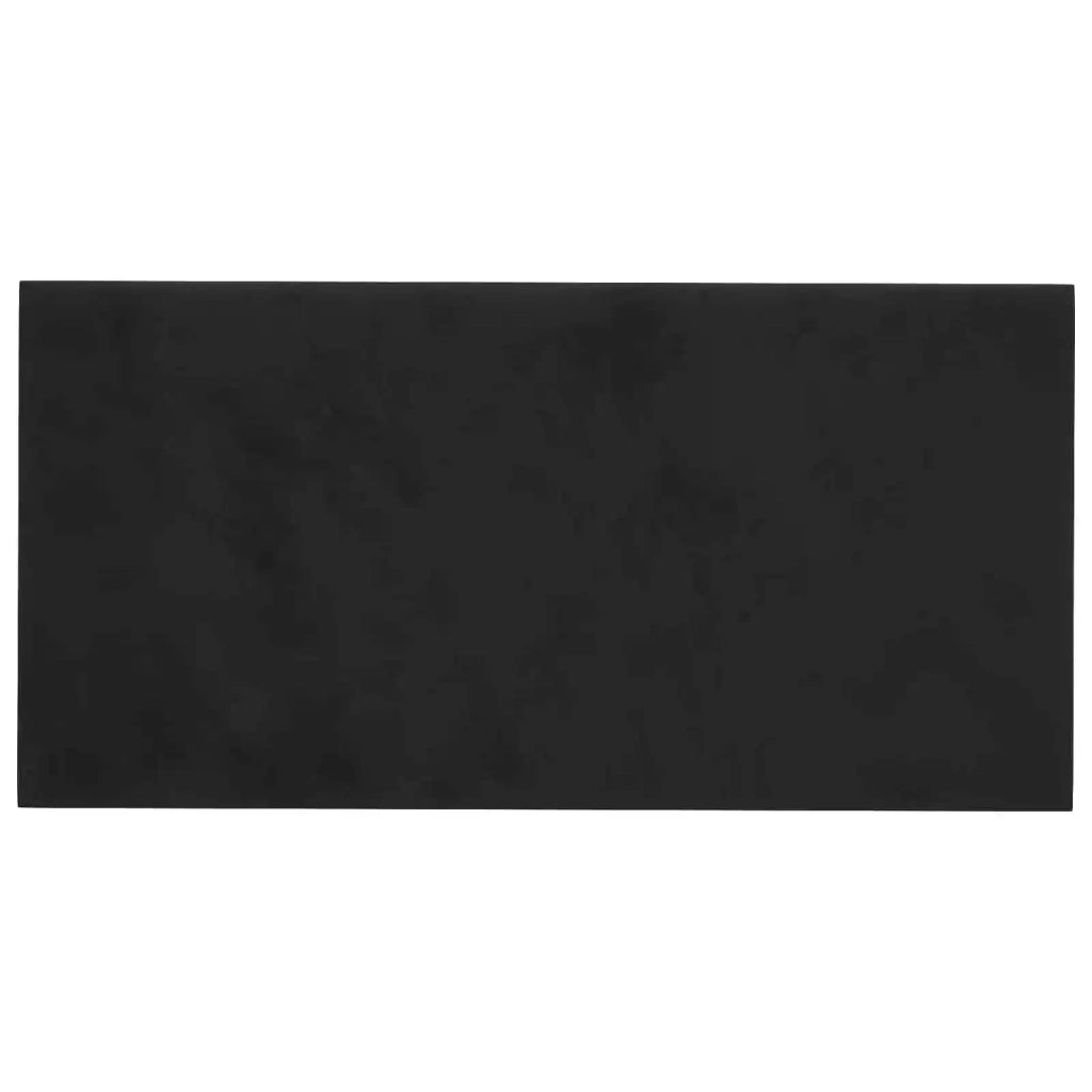 Testiera da Parete 12 pcs Nero 30 x 15 cm Velluto 4008316