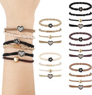 Set di 20 elastici per capelli neutrali per donne con capelli spessi e sottili - Nessun danno - Accessori per capelli boho multicolori