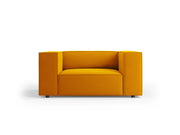 Cosmopolitan Design - Poltrona "Arendal" in velluto giallo 