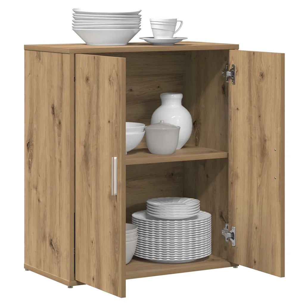 Credenza 2 pcs Rovere artigianale 60 x 31 x 70 cm 3365551
