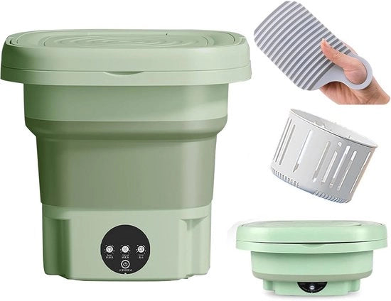 Mini Wasmacchina Portatile 8L con Funzione di Asciugatrice - Lavatrice Ultrasonica Pieghevole