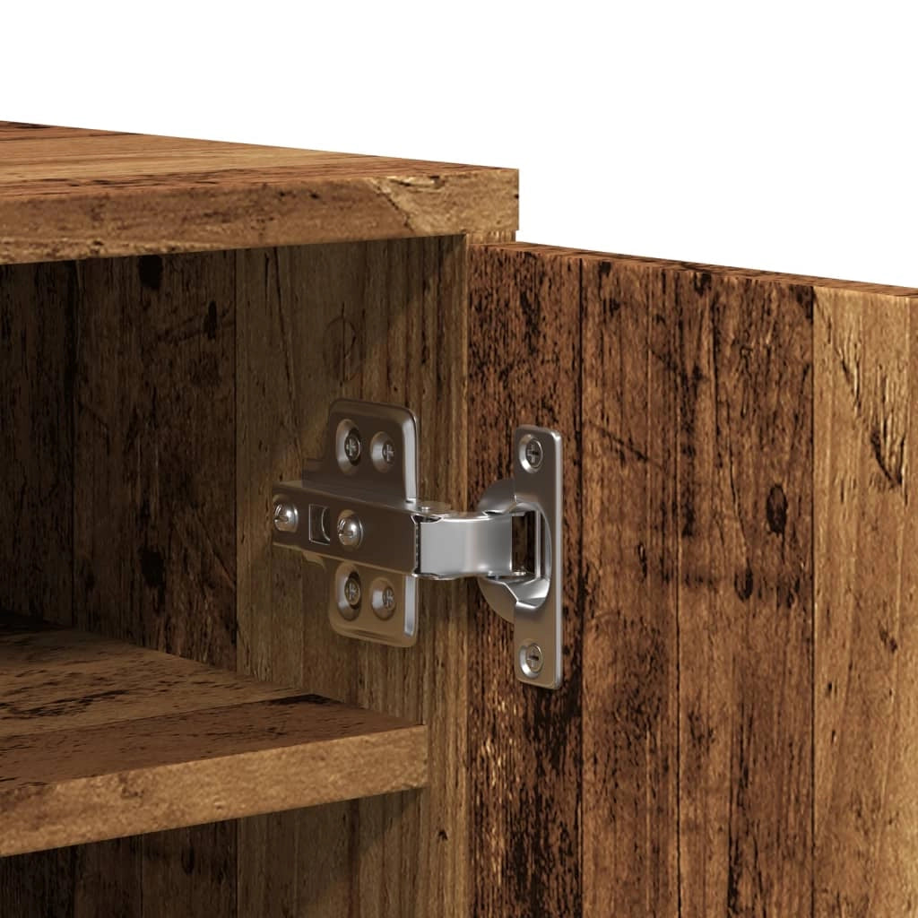 Scarpiera mobile contenitore per scarpe mobile per ingresso/corridoio/soggiorno legno invecchiato 60 x 35 x 92 cm legno ingegnerizzato marrone 02_0022110