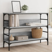 Tavolo Consolle Grigio Sonoma 100x32x75 cm in Legno Multistrato 839061