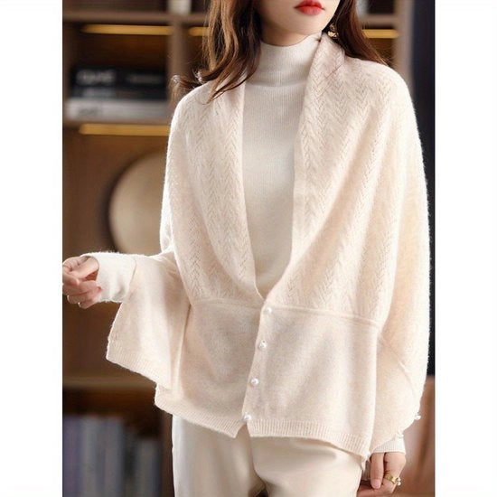 Sfumatura di stoffa morbida sciarpa per donne con bottoni a perle - sciarpa multifunzionale, beige, adatta a occasioni casuali o formali, impermeabile e calda, accessorio di moda | sciarpa elegante | sciarpa di lana