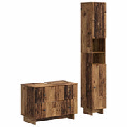 Set di Armadi da Bagno da 2 Pezzi EDE Legno antico 3417502
