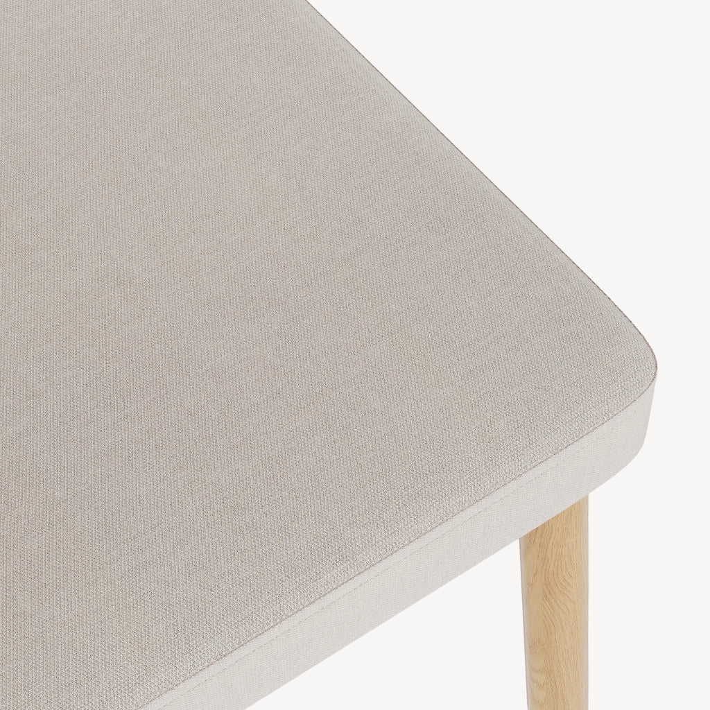 Set di 2 Sedie Jördfjok da Sala Pranzo Imbottite con Schienale Effetto Rattan / Beige [en.casa]