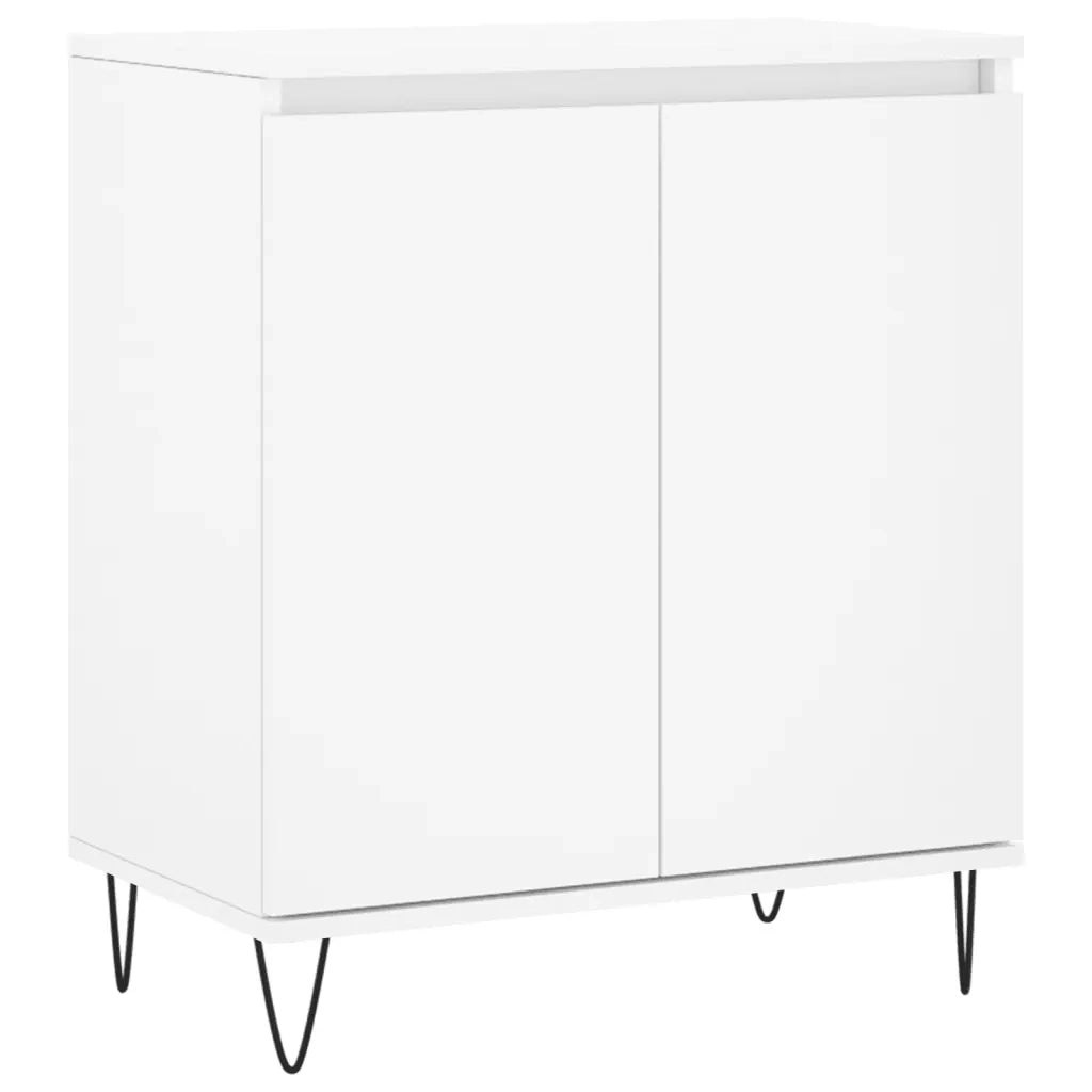 Credenza-Buffet-Armadio da cucina Bianca 60x35x70 cm in Legno Multistrato 136132