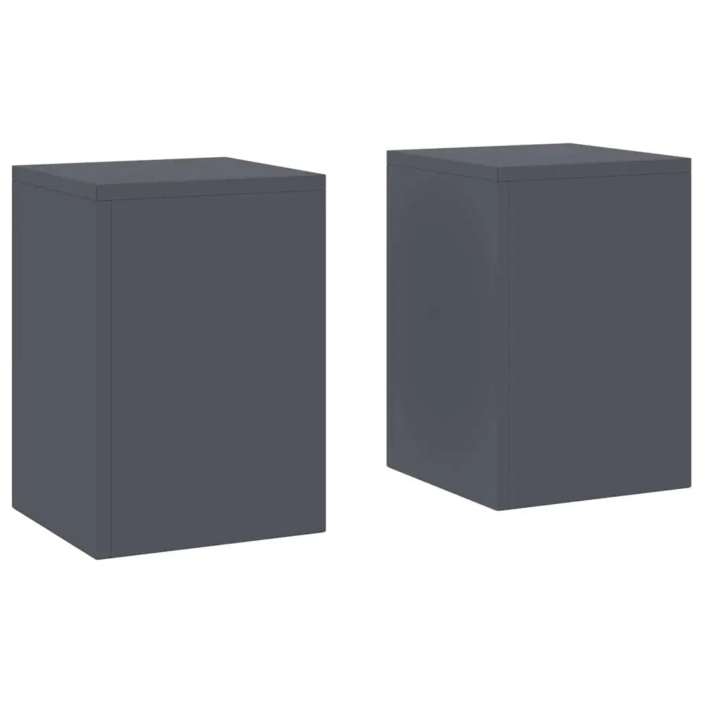 Supporto per piante 2 pcs Antracite 24 x 24 x 35 cm Acciaio 865808