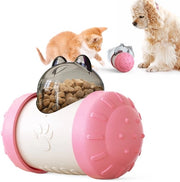 Ballo di divertimento interattivo per conigli, con funzione di rotazione e spinta, colore rosa.