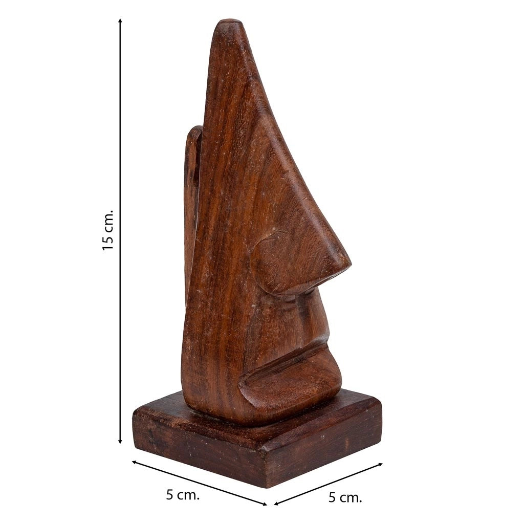 Portabicchieri in legno marrone 15x5x5h