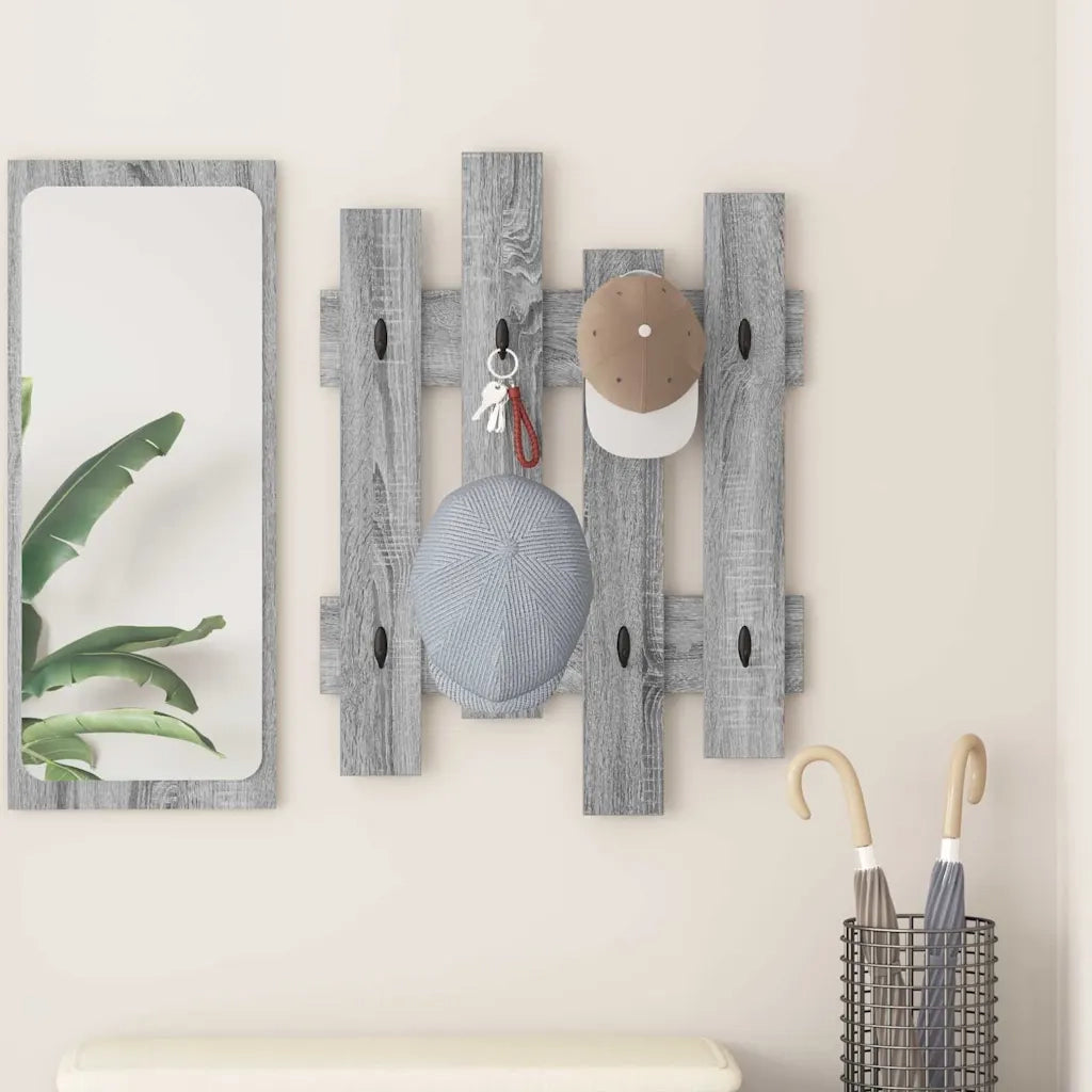 Appendiabiti a muro Grigio Sonoma 60 x 3 x 82 cm CFW6554951