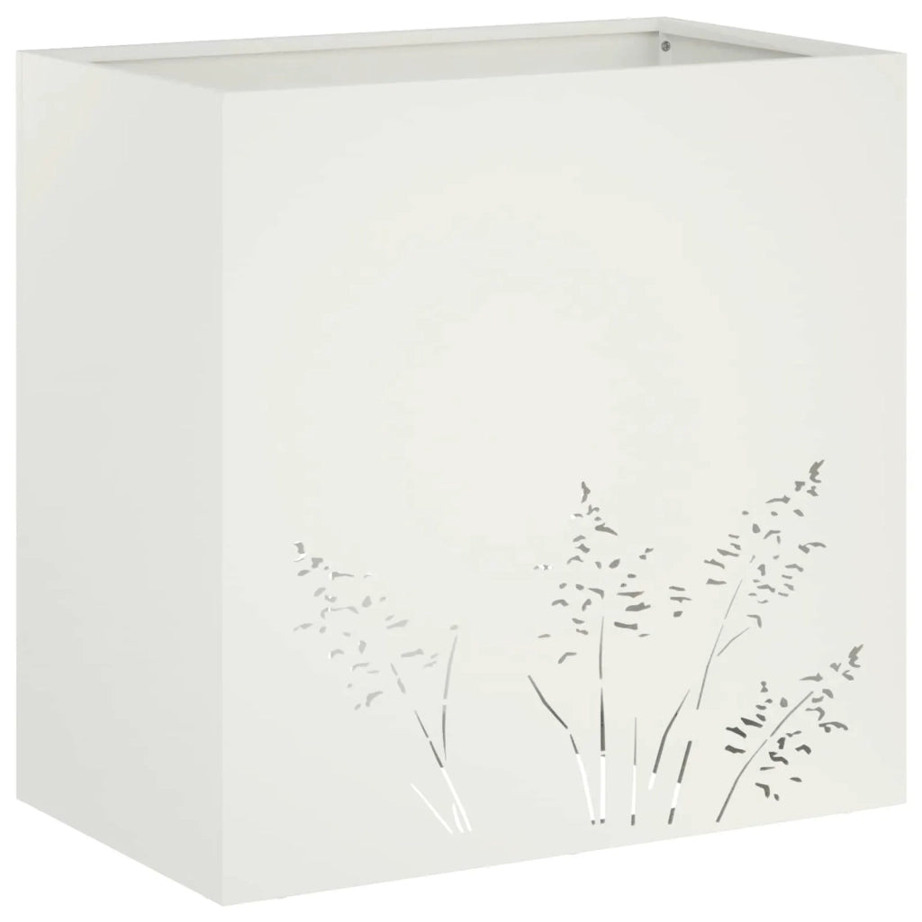 Vaso da giardino Bianco 50 x 30 x 49 cm 8005808