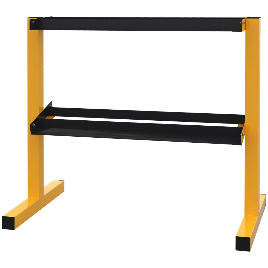 Cassettiera portapesi manubri ¨C zephmum ¨C giallo, acciaio, 92,5x50,5x80,5 cm