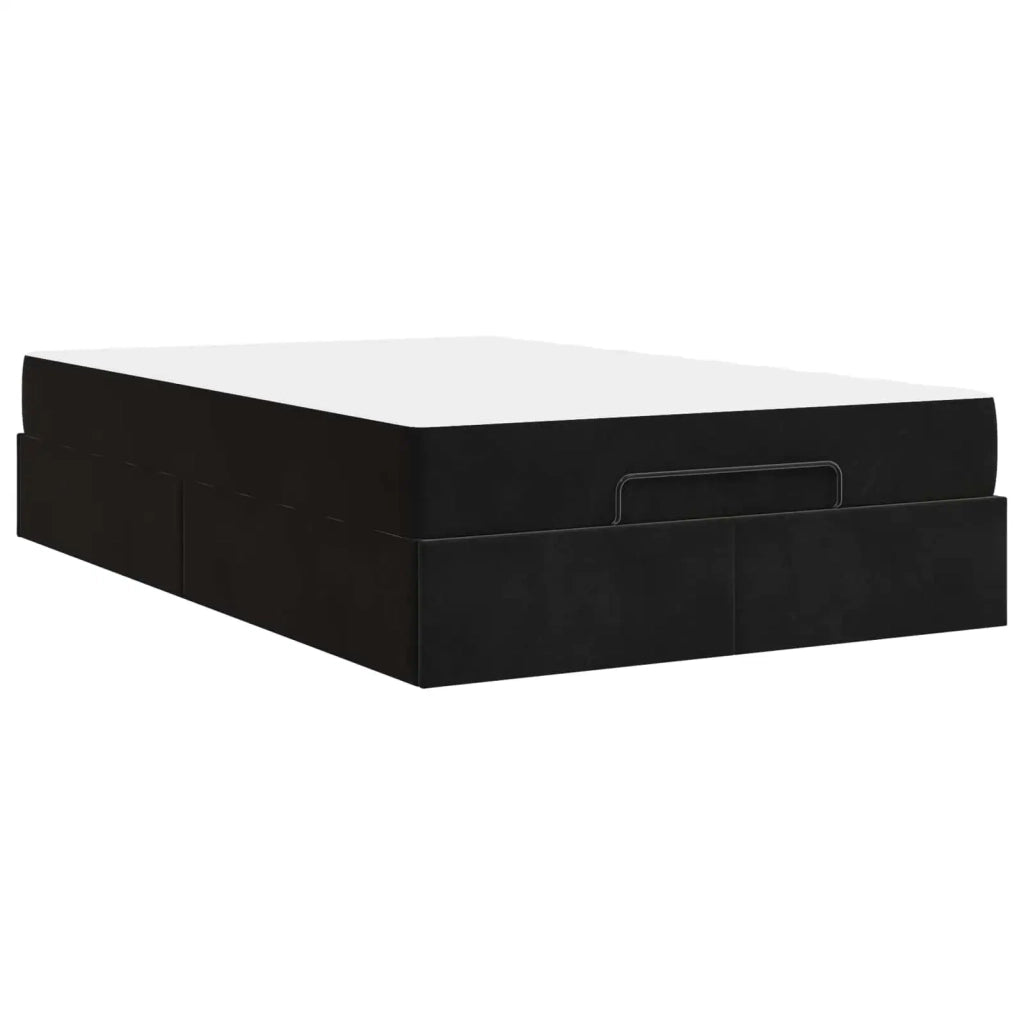 Struttura letto con materasso 2 pcs Nero Velluto