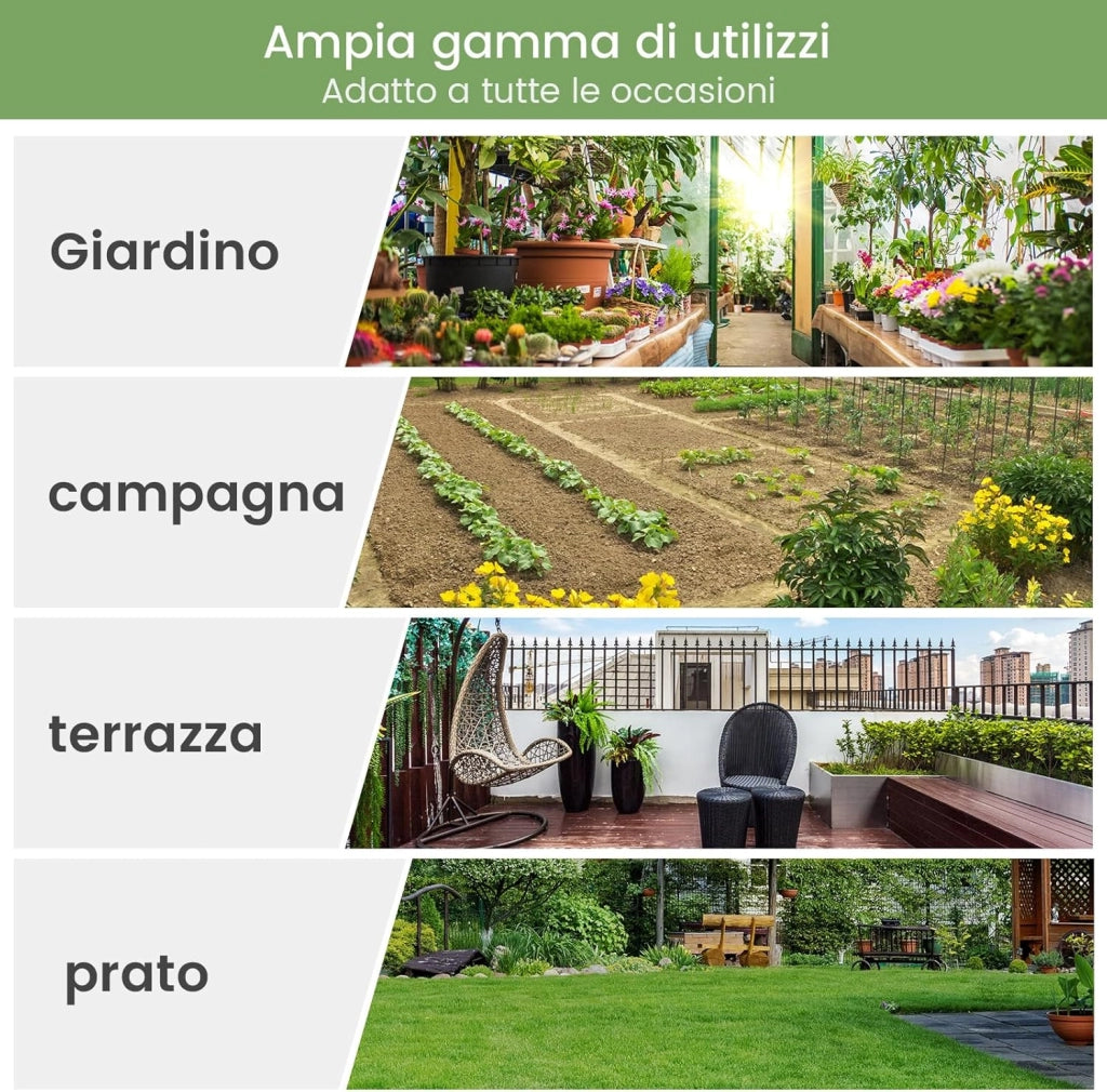 Serra da Giardino con Porte Avvolgibili, Serra da Balcone, Telo in Rete PE 140 g/m², per Piante Idrorepellente, 4 Picchetti, 100x50x190 cm, Verde