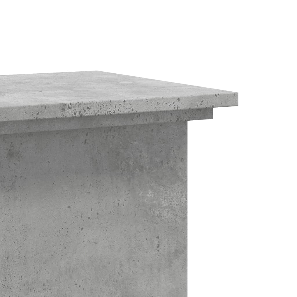 Portavasi mobiletto portafiori 33 x 33 x 80 cm legno ingegnerizzato grigio 02_0045157